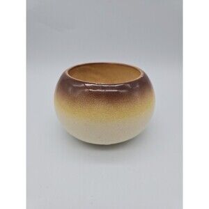 Vintage California Original USA Ombre Round Pottery Planter
